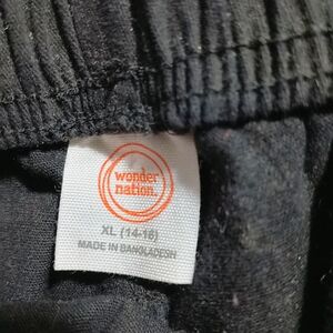 Wonder Nation Black Pants XL